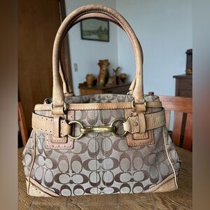 Vintage Early 2000s Y2K Coach Hampton Signature Satchel 10508